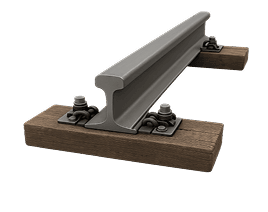 Railway track and sleepers