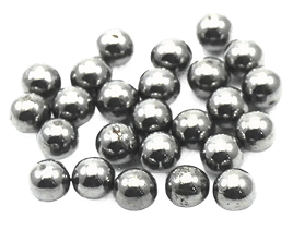 Polished steel shot spheres