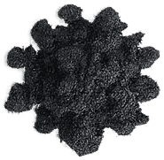 A mound of AP MicroRub 105 micronized rubber powder