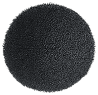 A mound of AP MicroRub 150 micronized rubber powder