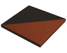Interlocking rubber floor tiles