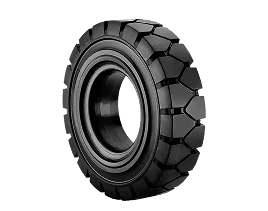 Solid rubber industrial tyre